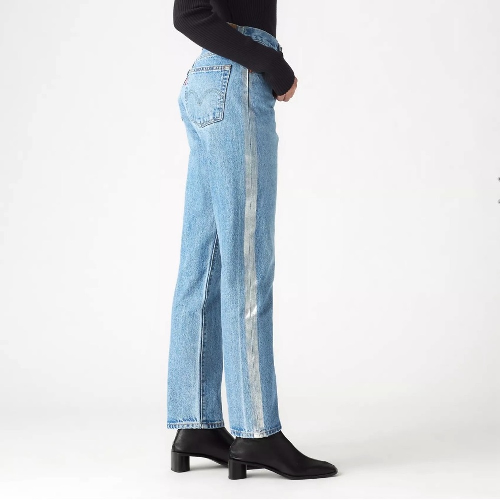 Levi's 501 Original Fit Straight Leg Women's Jeans Shine Theory Size 27